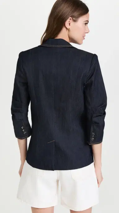 Cinq à Sept Denim Khloe Blazer Indigo 6 | Thumbnail 3