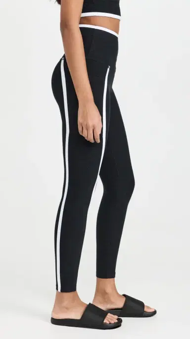 Beyond Yoga Spacedye New Moves High Waisted Midi Ankle Leggings Darkest Night | Thumbnail 4 Beyond Yoga Spacedye New Moves High Waisted Midi Ankle Leggings Darkest Night | Thumbnail 4