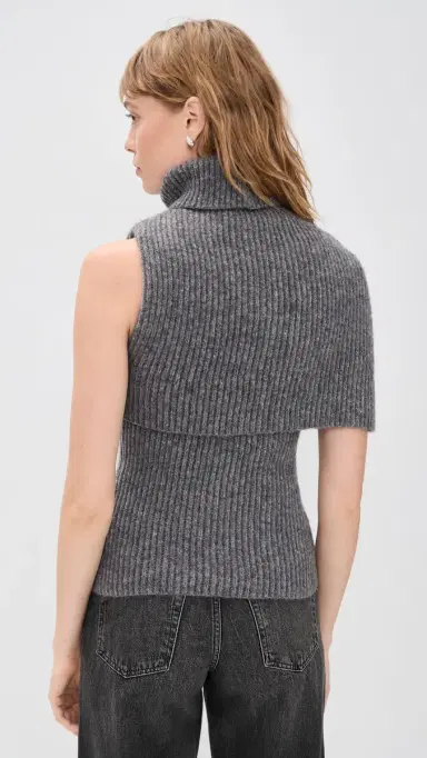 Line & Dot Theron Turtleneck Sweater Grey | Thumbnail 3