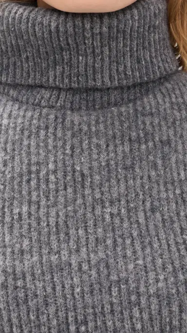 Line & Dot Theron Turtleneck Sweater Grey | Thumbnail 6