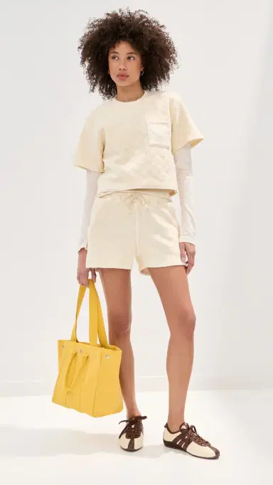 State & Lake Sofia Cropped Top Ivory S | Thumbnail 6