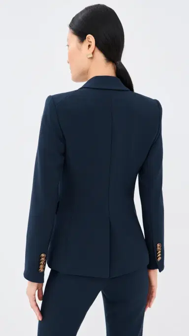 Veronica Beard Single Breasted Miller Dickey Blazer Navy 8 | Thumbnail 3 Veronica Beard Single Breasted Miller Dickey Blazer Navy 8 | Thumbnail 3