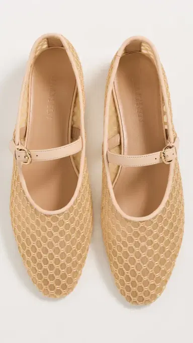 Ulla Johnson Isobel Mesh Ballet Flats Nude | Thumbnail 5