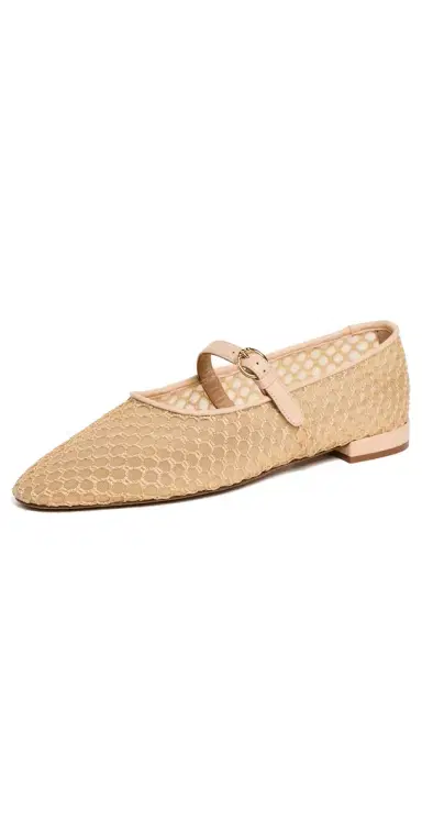 Ulla Johnson Isobel Mesh Ballet Flats Nude | Thumbnail 1