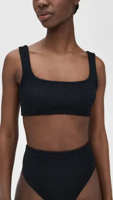 Hunza G Xandra Bikini Top Black One Size | Thumbnail 2