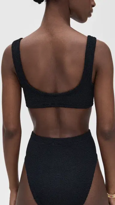 Hunza G Xandra Bikini Top Black One Size | Thumbnail 3