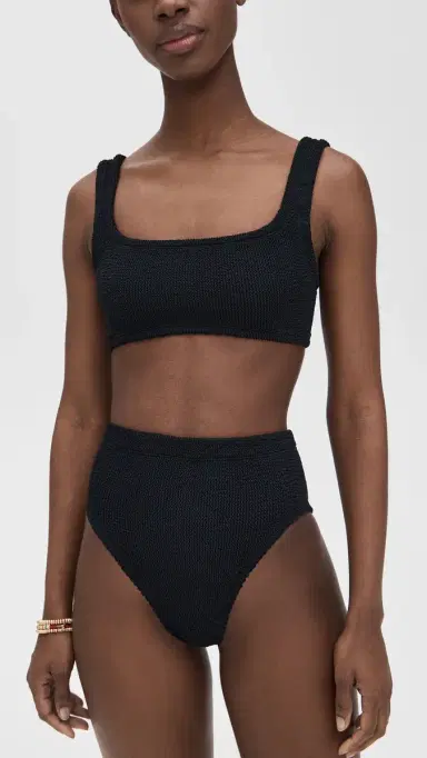 Hunza G Xandra Bikini Top Black One Size | Thumbnail 5