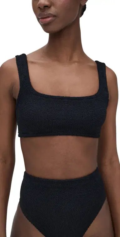 Hunza G Xandra Bikini Top Black One Size | Thumbnail 1