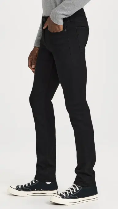 PAIGE Lennox Transcend Slim Jeans 32 Black Shadow 36 | Thumbnail 4