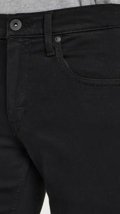 PAIGE Lennox Transcend Slim Jeans 32 Black Shadow 36 | Thumbnail 6