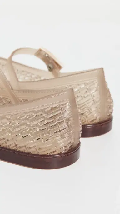 Melissa Harper Jelly Ballet Flats Clear Beige 7 | Thumbnail 4