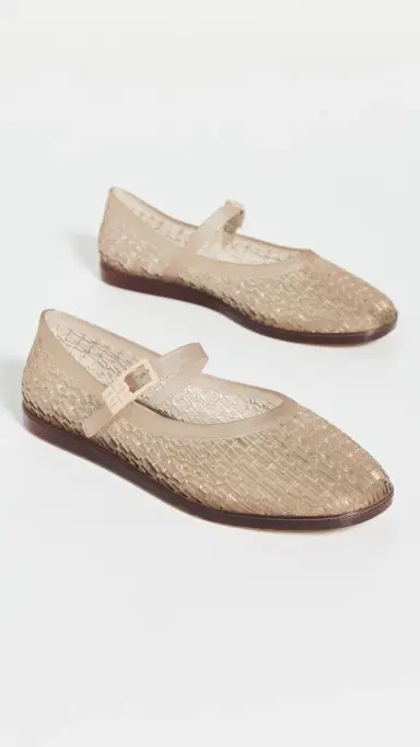 Melissa Harper Jelly Ballet Flats Clear Beige 7 | Thumbnail 5
