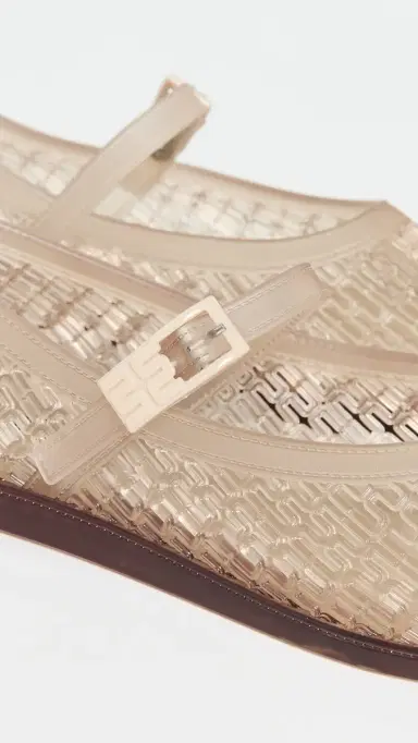 Melissa Harper Jelly Ballet Flats Clear Beige 7 | Thumbnail 6