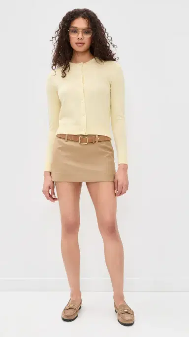 Dunst Micro Mini Skort Beige L | Thumbnail 5