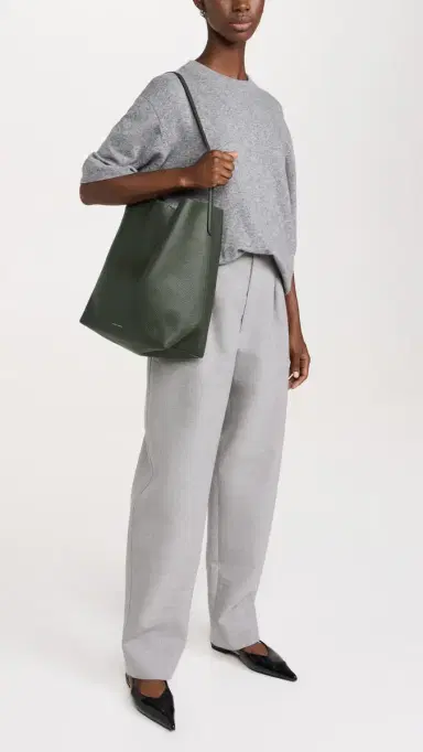 Mansur Gavriel Everyday Cabas Bag Seaweed One Size | Thumbnail 3 Mansur Gavriel Everyday Cabas Bag Seaweed One Size | Thumbnail 3
