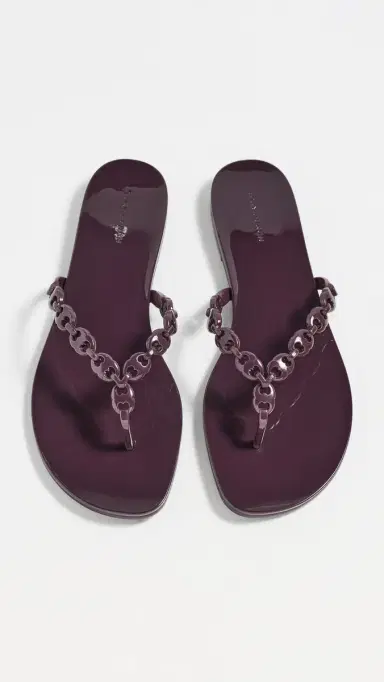 Tory Burch Gemini Link Jelly Sandals Dark Carmine | Thumbnail 5
