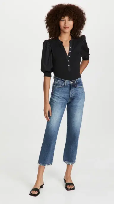 Veronica Beard Jean Coralee Top Black L | Thumbnail 5