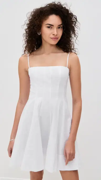 Staud Wylie Mini Dress White 8 | Thumbnail 2