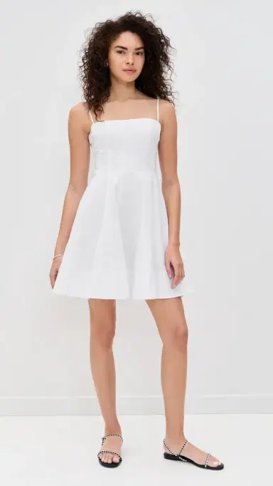 Staud Wylie Mini Dress White 8 | Thumbnail 5