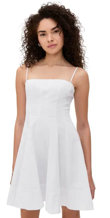 Staud Wylie Mini Dress White 8 | Thumbnail 1