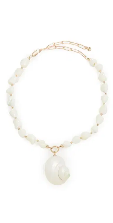 Ettika Sunken Treasure Shell Necklace Gold One Size | Thumbnail 1