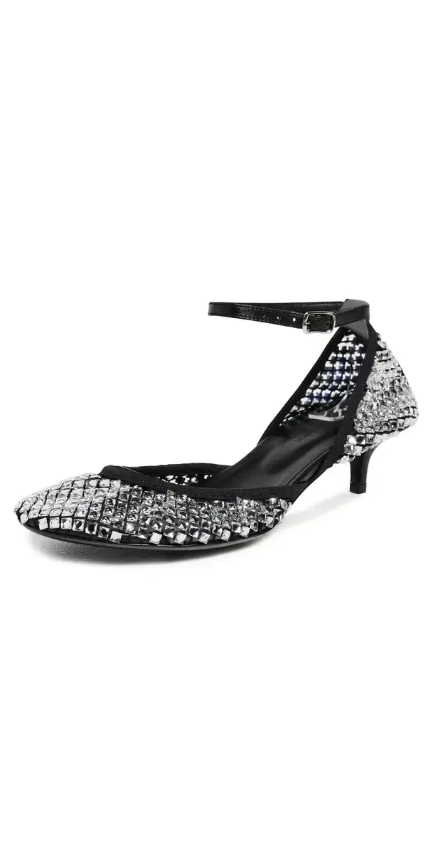 Minette Ballet Mary Jane Heels Black
