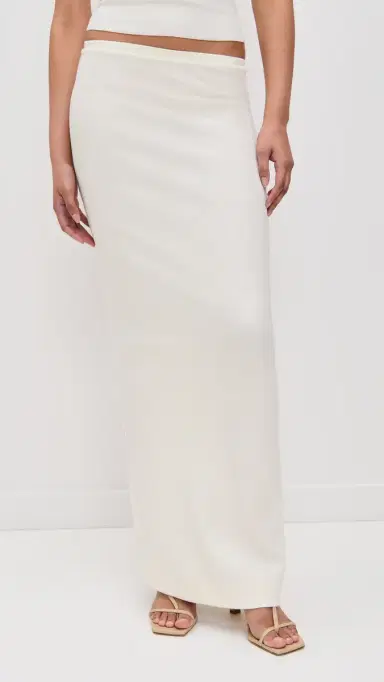 ÉTERNE Emma Skirt Cream | Thumbnail 2