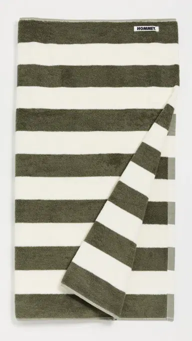 Hommey Beach Towel Matcha Stripes One Size | Thumbnail 2 Hommey Beach Towel Matcha Stripes One Size | Thumbnail 2