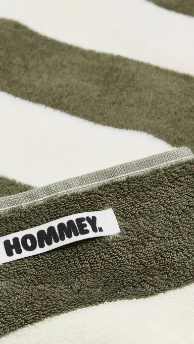 Hommey Beach Towel Matcha Stripes One Size | Thumbnail 3 Hommey Beach Towel Matcha Stripes One Size | Thumbnail 3