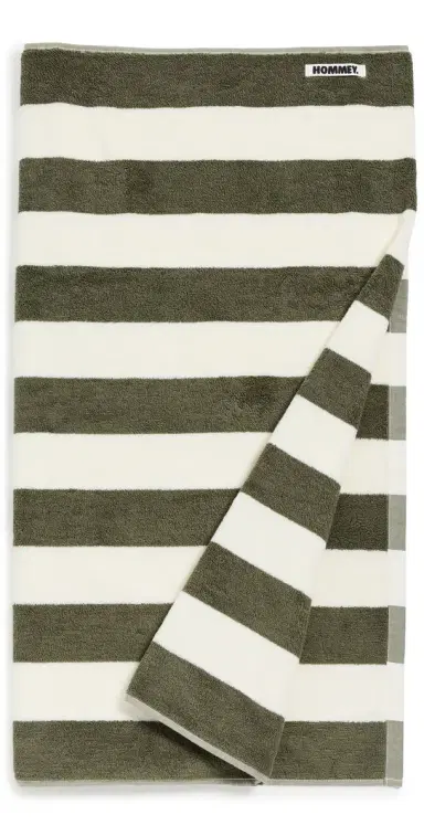 Hommey Beach Towel Matcha Stripes One Size | Thumbnail 1 Hommey Beach Towel Matcha Stripes One Size | Thumbnail 1