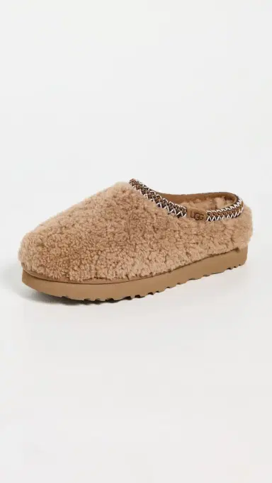 UGG Tasman Maxi Curly Slippers Chestnut 6 | Thumbnail 2