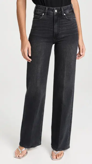 PAIGE Sasha 32 Jeans Viper Black Distressed 24 | Thumbnail 2