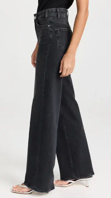 PAIGE Sasha 32 Jeans Viper Black Distressed 24 | Thumbnail 4