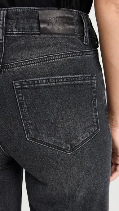 PAIGE Sasha 32 Jeans Viper Black Distressed 24 | Thumbnail 6