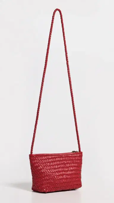 Madewell The Woven Crossbody Bag Scarlet One Size | Thumbnail 4 Madewell The Woven Crossbody Bag Scarlet One Size | Thumbnail 4