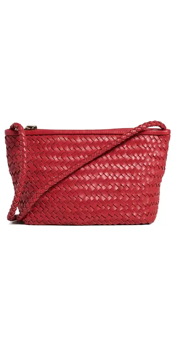 The Woven Crossbody Bag Scarlet One Size The Woven Crossbody Bag Scarlet One Size