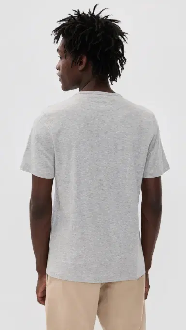 Theory Precise Cotton Tee Charcoal Heather | Thumbnail 3 Theory Precise Cotton Tee Charcoal Heather | Thumbnail 3