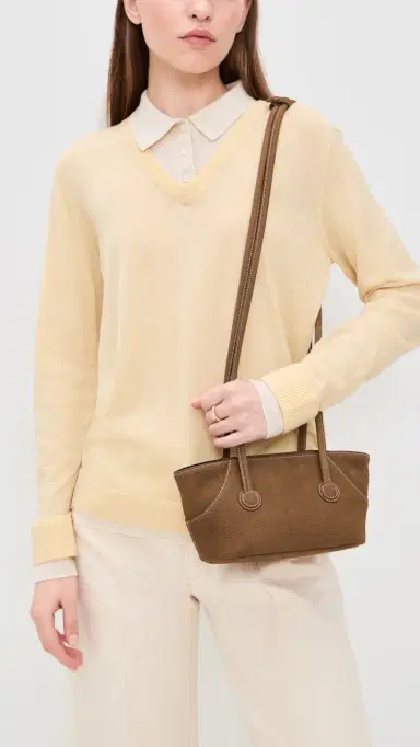 MARGESHERWOOD Boat Shopper Small Bag Chestnut Nubuck One Size | Thumbnail 3