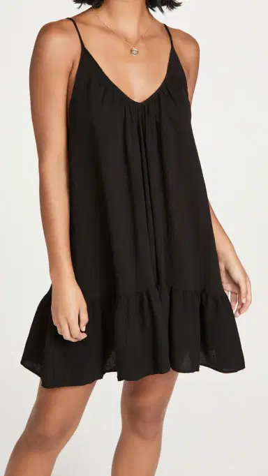 9seed St. Tropez Mini Dress Black One Size | Thumbnail 2 9seed St. Tropez Mini Dress Black One Size | Thumbnail 2