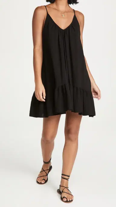9seed St. Tropez Mini Dress Black One Size | Thumbnail 5 9seed St. Tropez Mini Dress Black One Size | Thumbnail 5