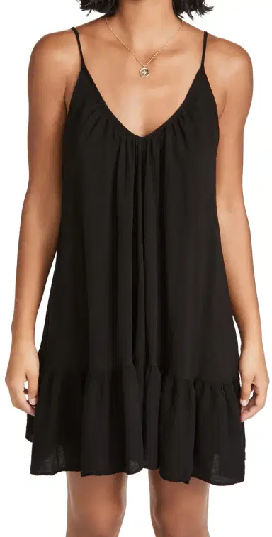 9seed St. Tropez Mini Dress Black One Size | Thumbnail 1 9seed St. Tropez Mini Dress Black One Size | Thumbnail 1