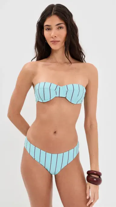 Staud Jo Balconette Bikini Top Pool Stripe L | Thumbnail 5 Staud Jo Balconette Bikini Top Pool Stripe L | Thumbnail 5