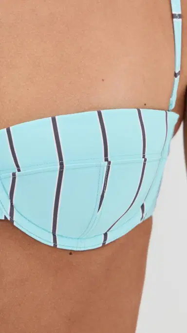 Staud Jo Balconette Bikini Top Pool Stripe L | Thumbnail 6 Staud Jo Balconette Bikini Top Pool Stripe L | Thumbnail 6