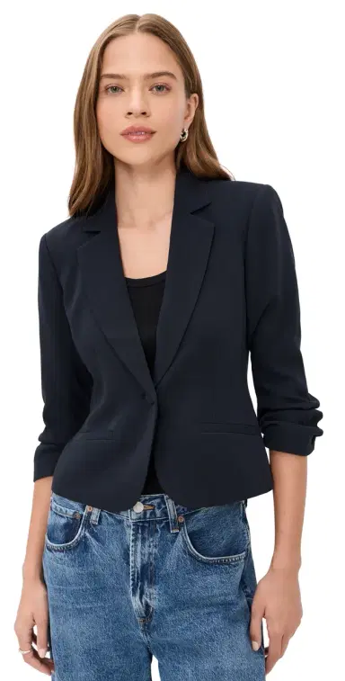 Cinq à Sept Le Petit Khloe Blazer Navy 2 | Thumbnail 1 Cinq à Sept Le Petit Khloe Blazer Navy 2 | Thumbnail 1