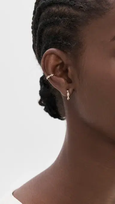 Zoë Chicco 14k Gold Small Mariner Link Hard Ear Cuff 14k | Thumbnail 3 Zoë Chicco 14k Gold Small Mariner Link Hard Ear Cuff 14k | Thumbnail 3