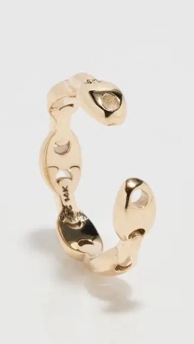 Zoë Chicco 14k Gold Small Mariner Link Hard Ear Cuff 14k | Thumbnail 4 Zoë Chicco 14k Gold Small Mariner Link Hard Ear Cuff 14k | Thumbnail 4