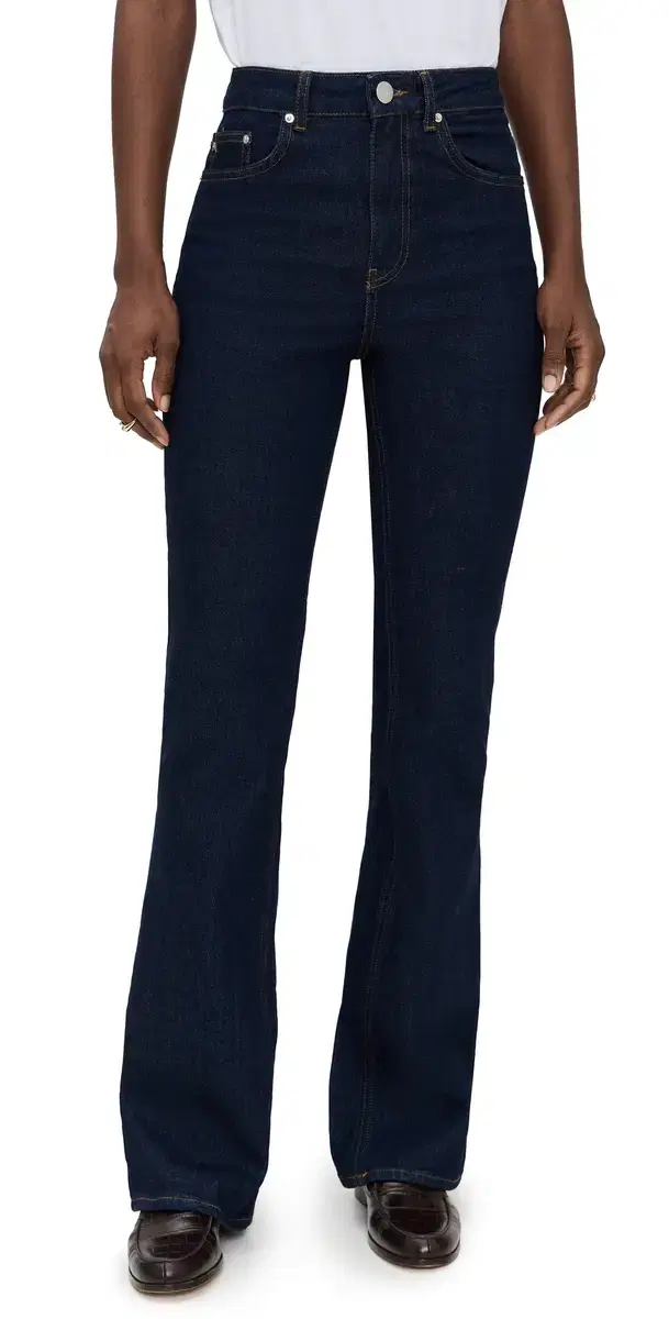 ALIGNE Straight Flare Jeans Indigo
