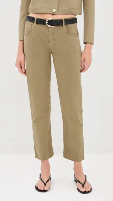Nili Lotan Lorimer Khaki Pants Vintage Washed/French Khaki | Thumbnail 2 Nili Lotan Lorimer Khaki Pants Vintage Washed/French Khaki | Thumbnail 2