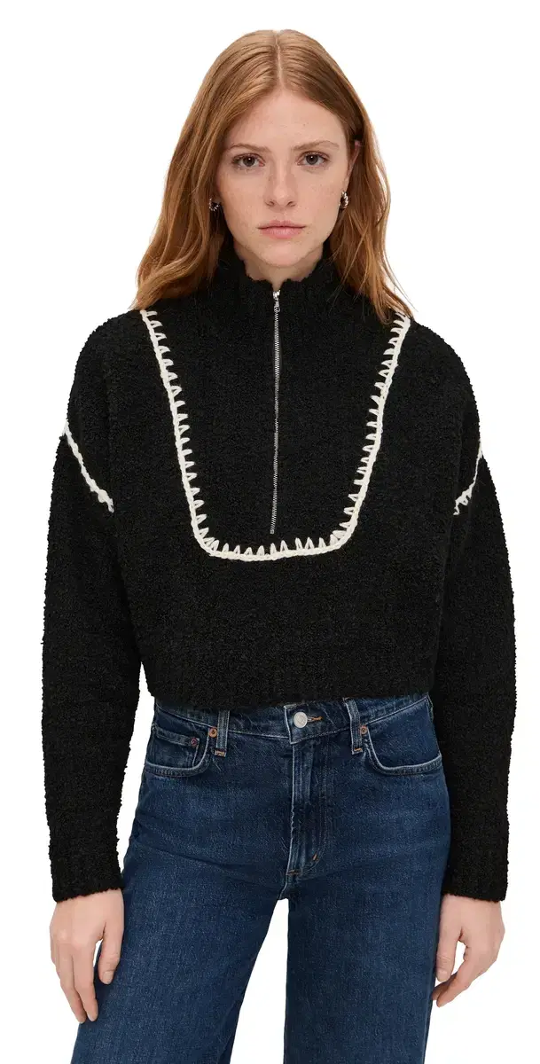 Cropped Hampton Sweater Black