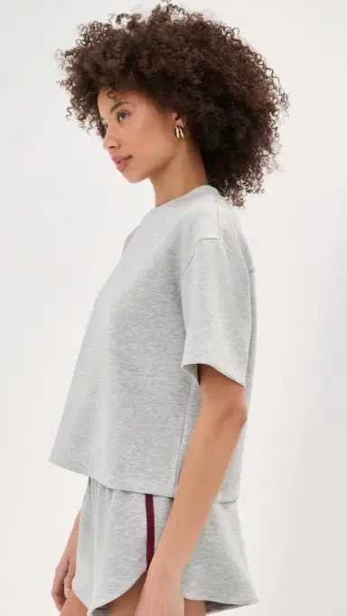 LE BOP Cece Tee Heather Grey L | Thumbnail 4 LE BOP Cece Tee Heather Grey L | Thumbnail 4